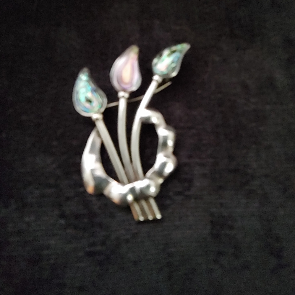 VTG Hecho En Mexico Sterling Brooch